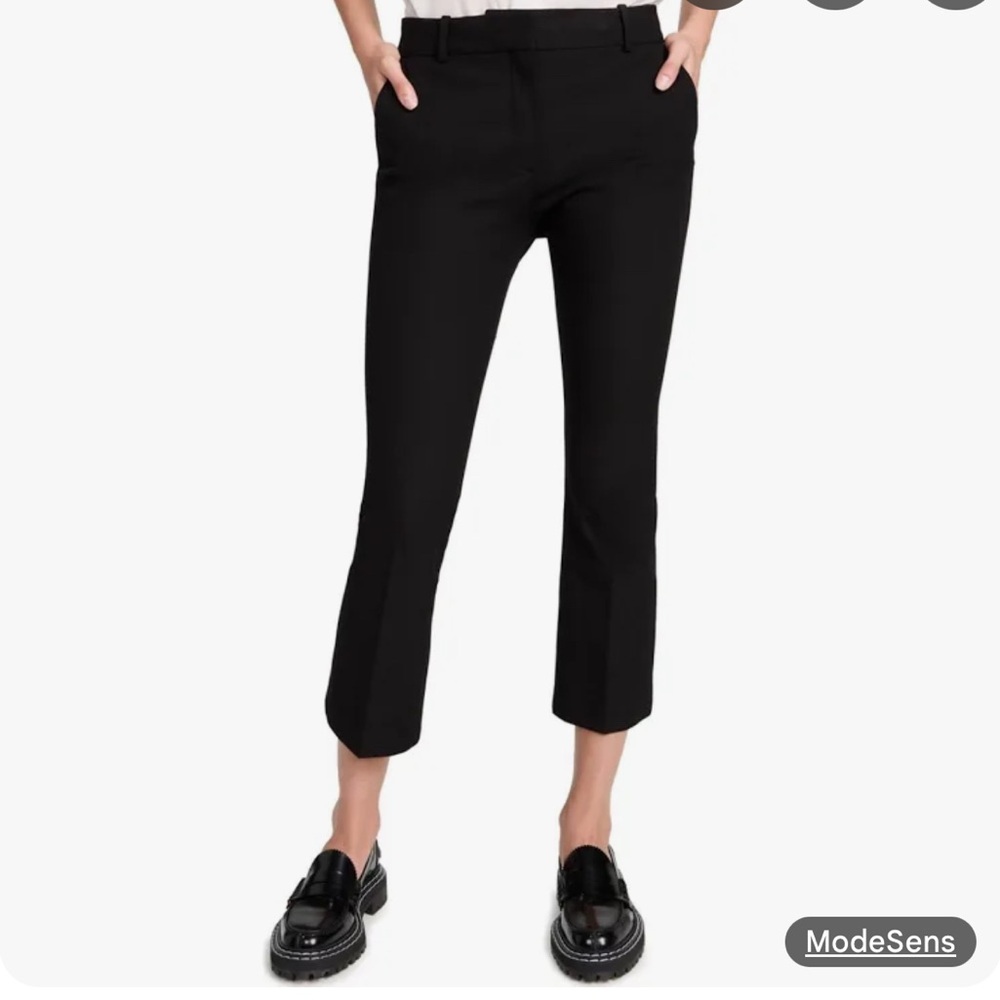 Frame Le Crop Mini Boot Trouser Black 8